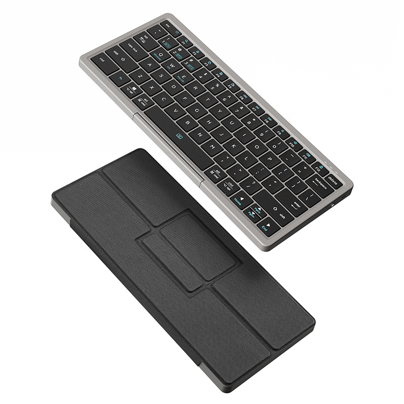 Smart Touch teclado inalámbrico Bluetooth Funda de cuero portátil dos-en-uno teclado soporte portátil tableta universal