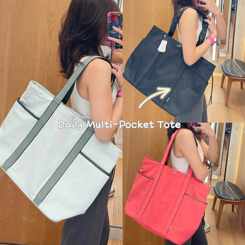 Lululemon Bag New Model Daily Multi-Pocket Waterproof Canvas Bag 20L Large Capacity Yoga Tote Bag