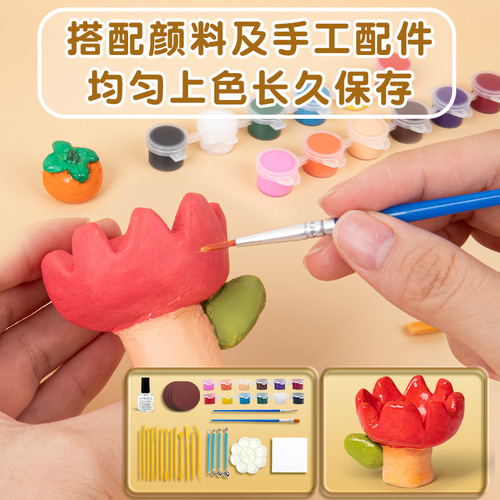Soft clay clay porcelain clay sculpture clay student handmade pottery no-baking stone plastic clay diy material tool set
