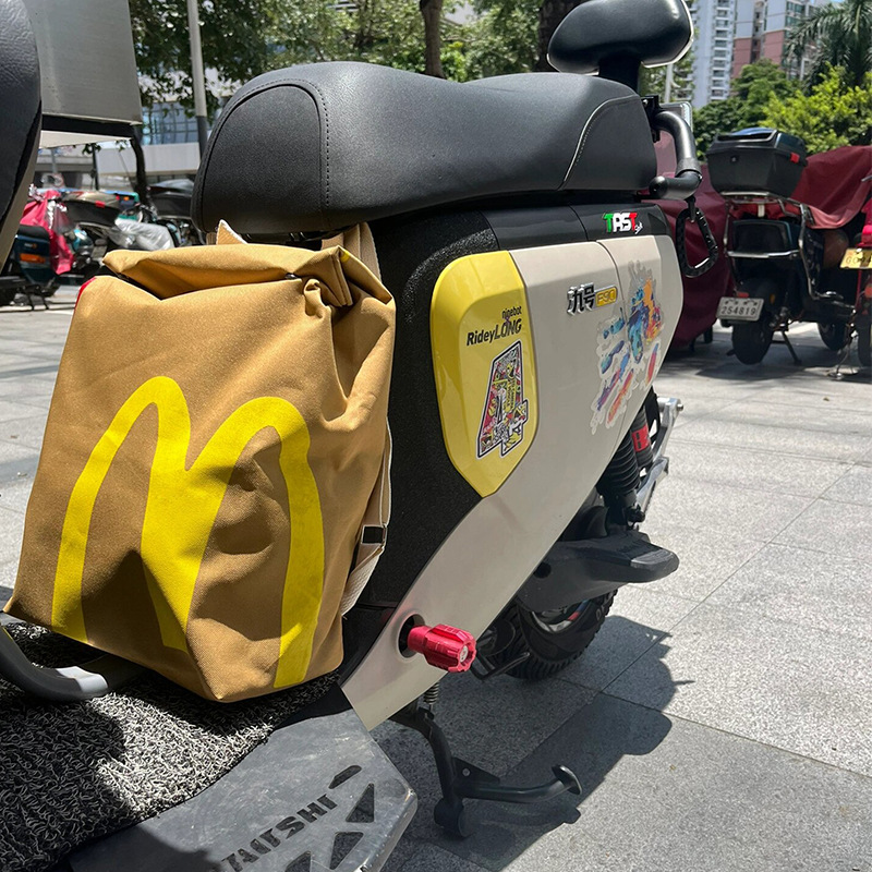 Electric Scooter Front and Rear Storage Bags, Helmet Storage Pouch, Side Waterproof Hanging Bag, Rear Bumper Storage Bag for Electric Bikes