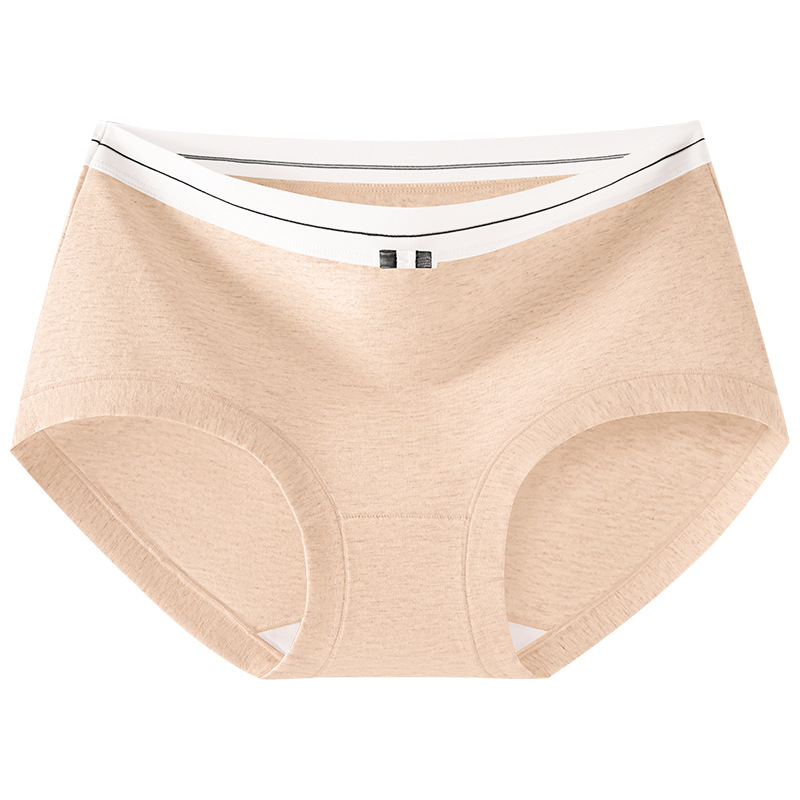 Xinjiang ropa interior de gran tamaño de algodón de fibra larga, entrepierna de algodón de algodón puro para mujer 10A entrepierna de algodón antibacteriano, cintura media, cadera, calzoncillos para mujer