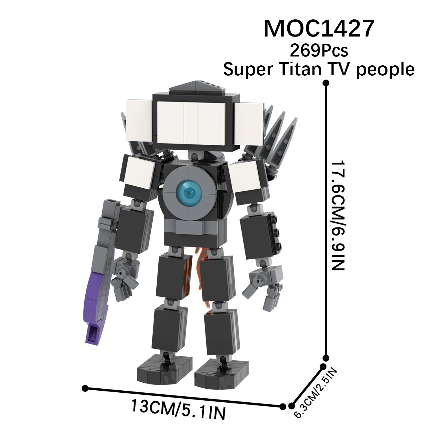 MOC игра SKIBIDI Туалет Туалет мониторинг человек НЛО совместимо с LEGO собранные блоки игрушки