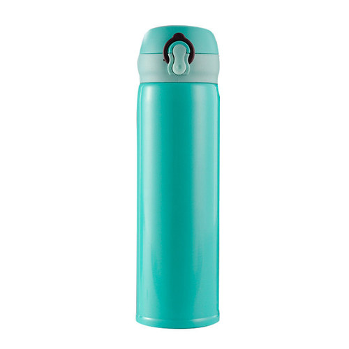 304 stainless steel bouncing lid thermos, suitable for men and women, students, portable, large capacity water bottle, factory wholesale, laser engraving logo