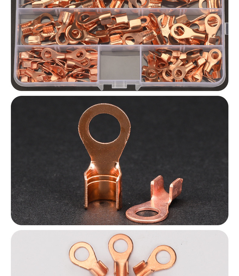 [Recommended by Repair Experts] Electric Vehicle Battery Cable Terminal, Battery Cable Connector, Cable End Repair Copper Nose 60A