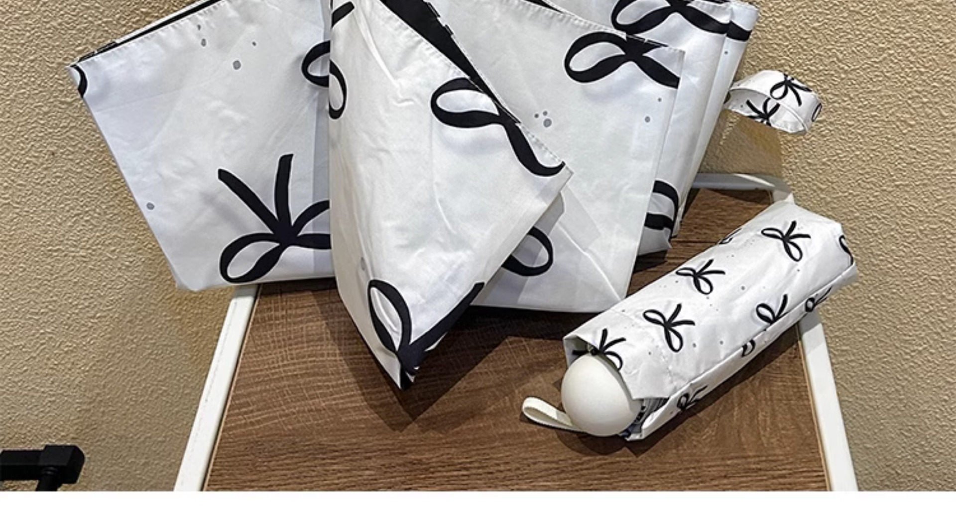 341g Weight Umbrella Home Textiles & Decor Type 50 Quantity Daily Occasion Bumping cloth, fiber, Steel Material Bow Knot Pattern All Seasons Season Simple Style Style Simple Style Bow Knot Bumping Cloth Fiber Steel Umbrella 2