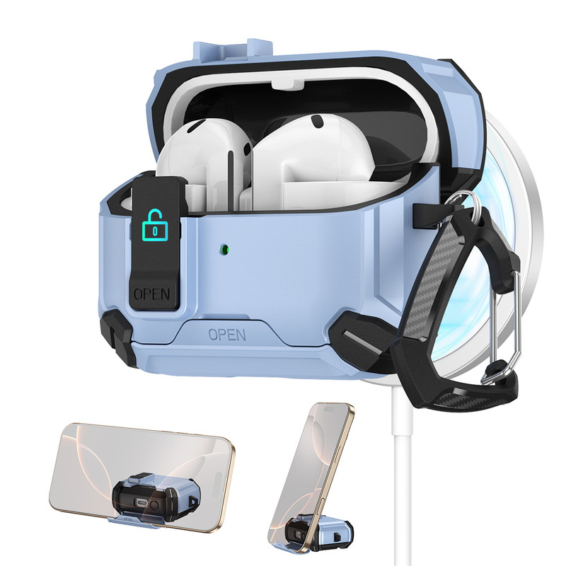 Samsung Galaxy Buds3/3pro Bluetooth ヘッドフォンケースに適しており、自動的に開閉するカバーを保護する保護カバーをサポートできます。|undefined