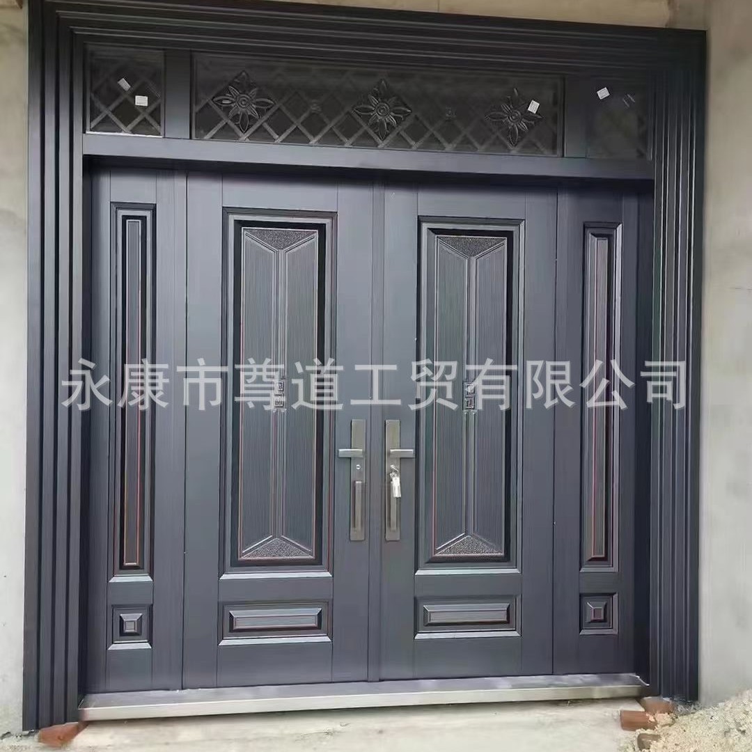 批发湖北应城锌合金大门安陆镁合金大门汉川农村自建房大门