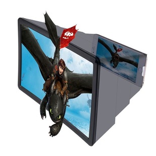 Cross-Mirror Hd Blu-Ray Mobile Phone Screen Amplifier 10inch Retractable Lazy Bracket Student and Kids Eye Protection Artifact