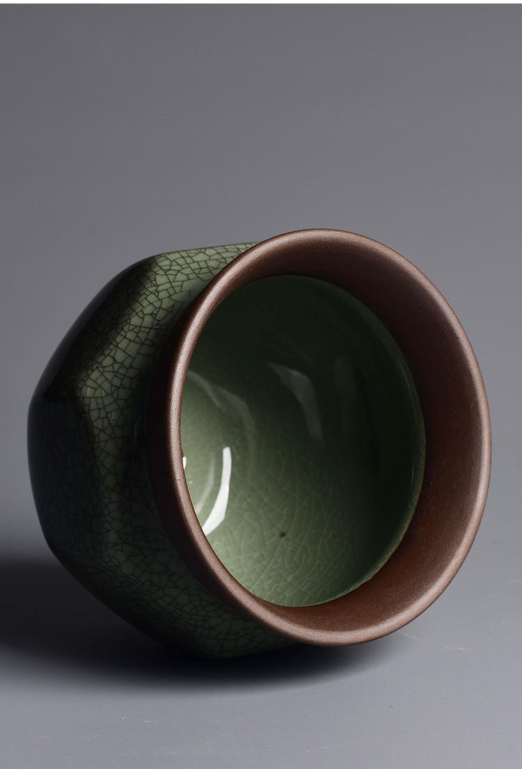 Vaso per succulente in ceramica argilla viola con crakelé_voghion.com