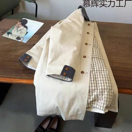韩系2025秋冬新款加棉衣外套女巨好看的小个子加厚棉服中长款风衣