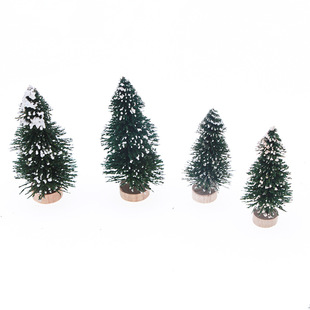 Dollhouse Doll House Mini Christmas Tree Accessories Plastic Christmas Cedar Tree Bjd Miniature Scene Decoration