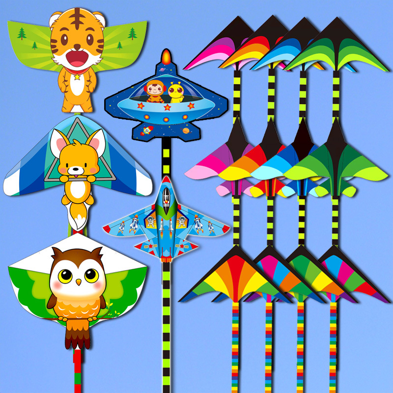 Weifang Hongyun Kite New Cartoon Children Butterfly Eagle Goldfish Sand Swallow Kite Wheel Wholesale Good Flying