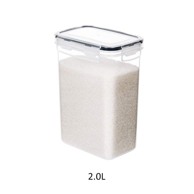 越境透明厨房鮮度保持箱食品級PP収納箱五穀雑穀貯蔵タンク透明プラスチック密封缶|undefined