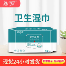 家用季铵盐消毒湿巾定制一次性非酒精消毒杀菌专用清洁湿纸巾批发