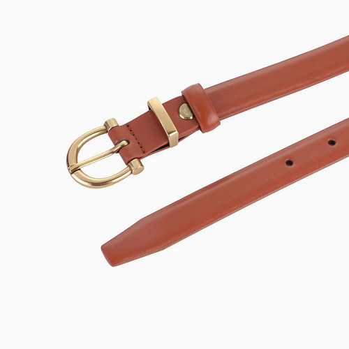 Bestselling Women's Small Belt with Fashion Pin buckle Genuine Leather Slim Waist Belt for Women Versatile Decorative Jeans Belt Black Wholesale