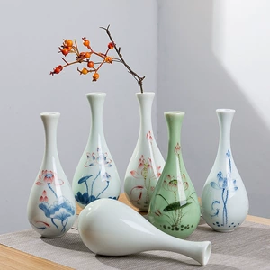 Yujing bottle tea tea ceremony flower temple поставляет Dehua белая фарфоровая керамика бутылка бутылка гуньян для бутылки для будды дзен -дзен