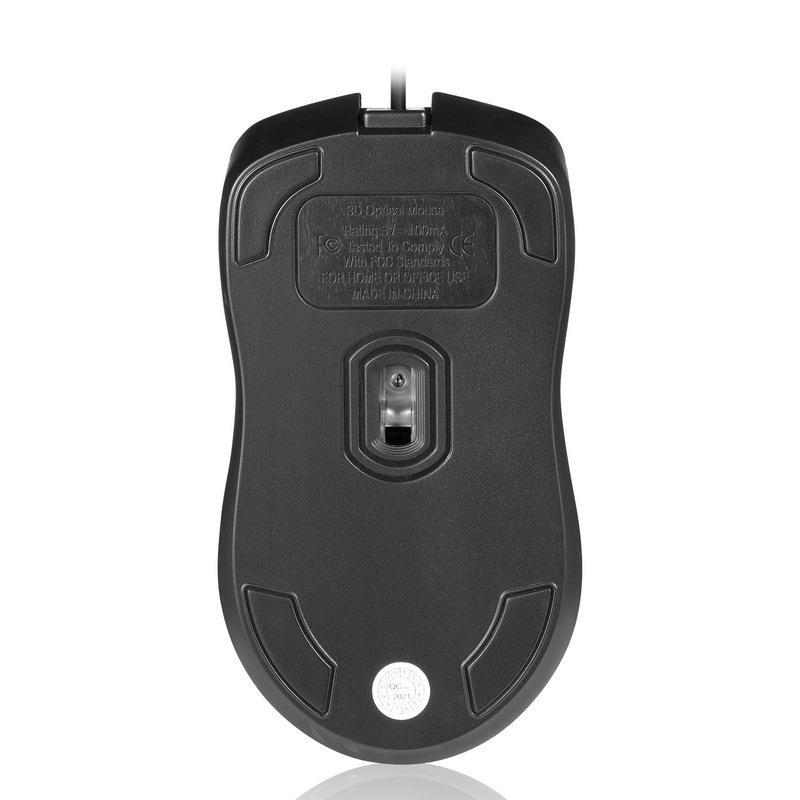 Penna per computer di grandi dimensioni M3, laptop, mouse USB cablato, mouse da ufficio stampabile_voghion.com