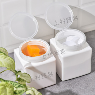 Japanese-style powder container washing powder storage box citric acid sub-packaging replacement box household with spoon 1000ml