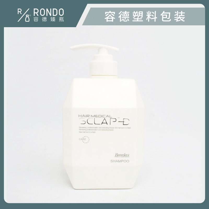 广州PE塑料瓶生产厂家直销800ML棱形高品质洗发水瓶子化妆品