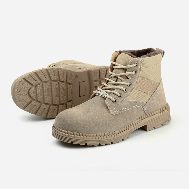 Cross-border new safety shoes, comfortable, wear-resistant, anti-puncture, anti-strike, high-top, anti-heat, electric welding worker safety protective work shoes