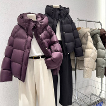 软糯泡芙棉服女2025冬季新款爆款百搭洋气宽松加厚面包服外套保暖
