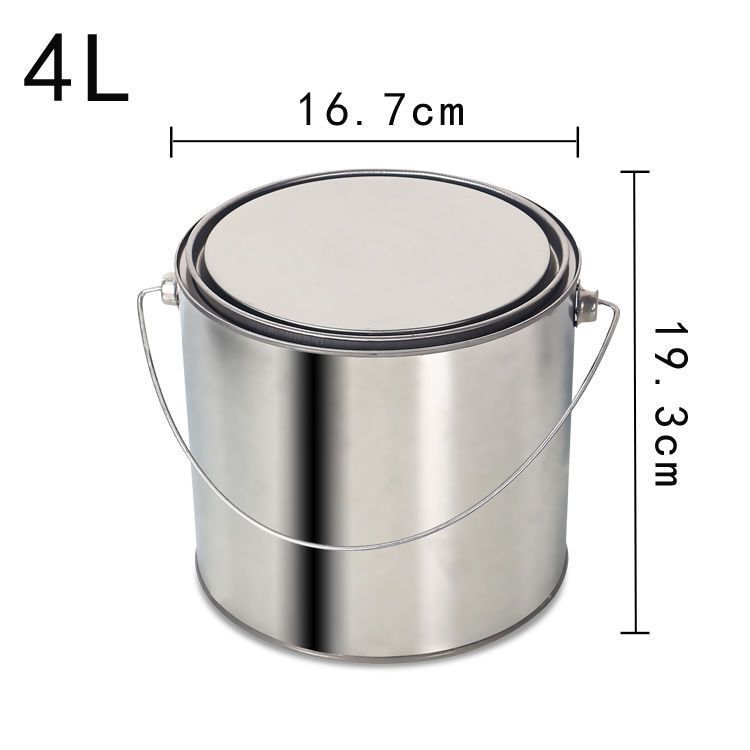 铁皮桶0.3L-20L带盖取样桶化工铁桶马口铁桶油漆桶沥青取样桶包邮|undefined