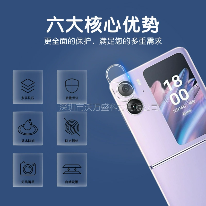 Совместимо с линзами OPPO Find N2 FLIP, закалённая плёнка Find N2 FLIP, плёнка для маленького экрана
