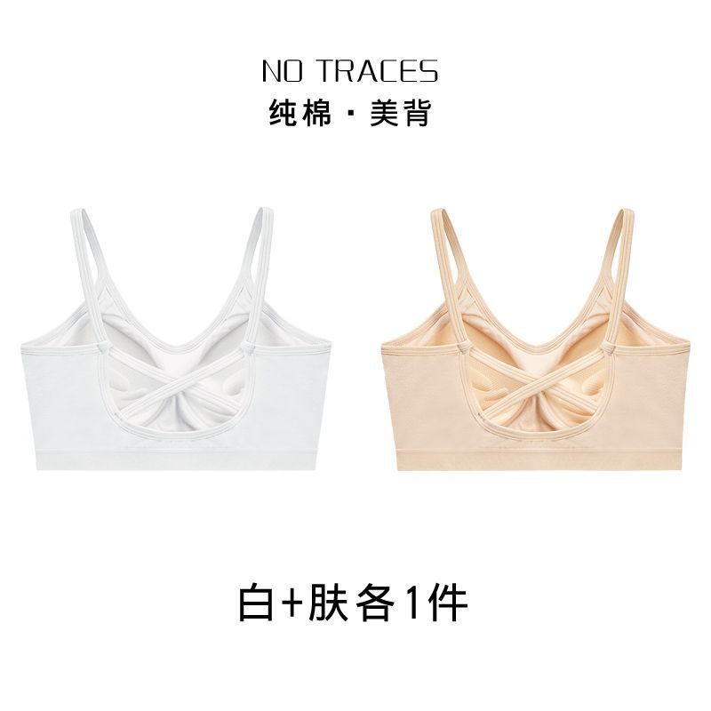 Copa fija ropa interior de mujer espalda sin anillo de acero sujetador de elevación contra caída de pecho ropa interior deportiva fábrica de comercio