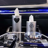 Премиум чувство автомобильная коробка для салфеток симпатичная креативная коробка для перекачки автомобиля круглая бумажная труба для бумажных трубочек для автомобильных принадлежностей