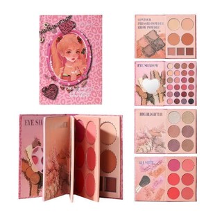 Foreign Trade Cross-Border 43-Color Eyeshadow Palette Pearlescent Matte Glitter Sequin Book Makeup Palette Stage Makeup