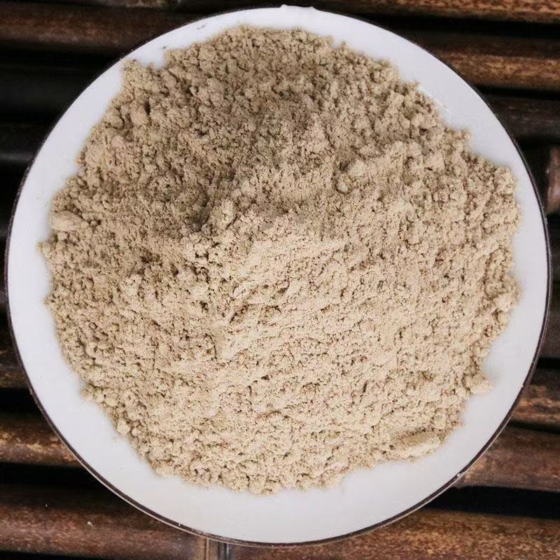 Ophiopogon Root Powder Mai Dong Mai Men Dong Superfine Ground 500g Sugar Free Herbal Tea Infusion in use