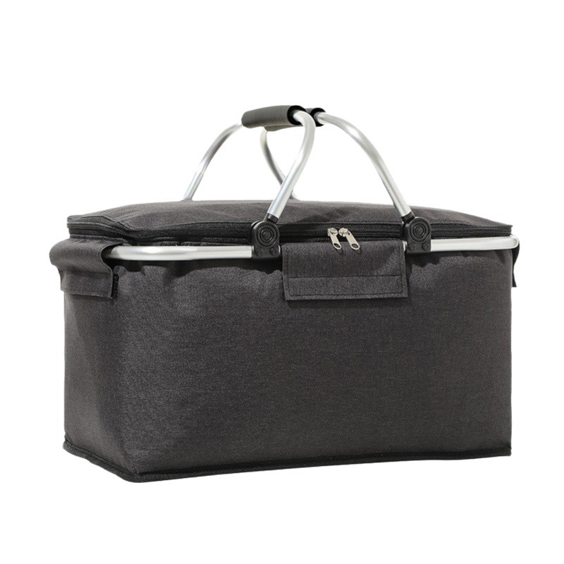 折りたたみオックスフォード布断熱バスケットアイスバッグクロスボーダー屋外断熱ピクニックバスケットアイスバスケットポータブル収納バスケット