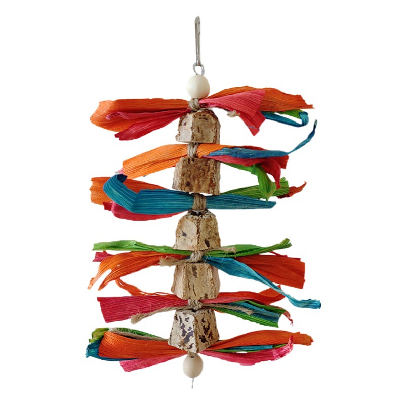 Juguete Masticable para Loros y Pájaros Decorativo para Jaula