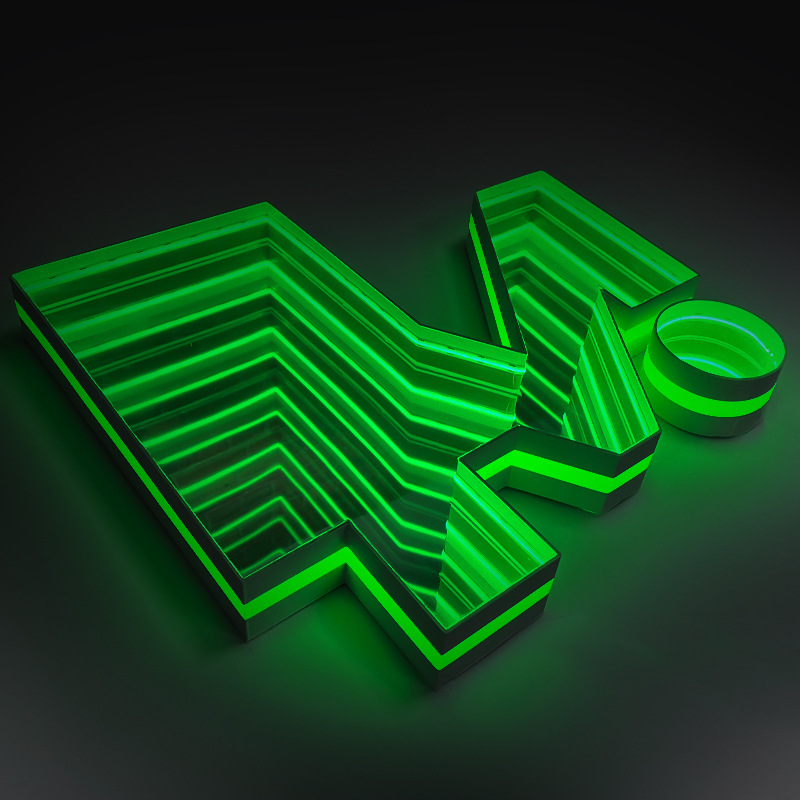 千层镜发光字、深渊字