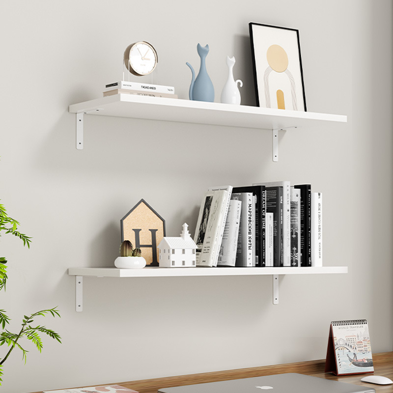 Estante de pared estante de pared estante de pared tipo estante de pared tipo estante de madera fijo soporte de pared superior estante de libro de tablero multicapa