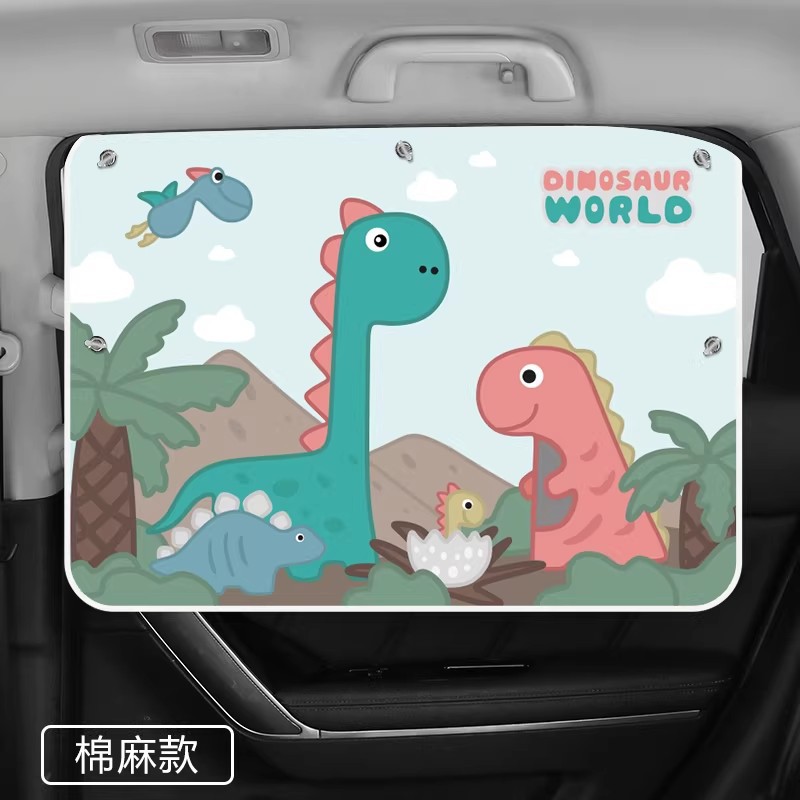 Car curtains – Universal Sunshade Side Window - forest-green