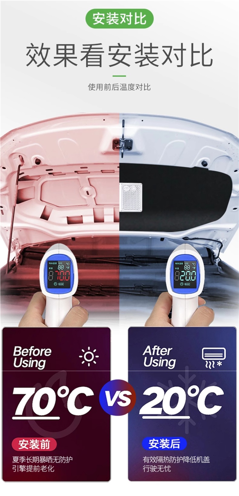 Fenglanta Hood Sound Insulation Cotton Is Suitable for Toyota Corolla Ruiyang Engine Hood Sound Insulation and Heat Insulation Cotton