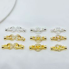 18k��ɫ΢���ʯ����� diy��Ʒ���Բ��ë�������ӿ���β��ͷ