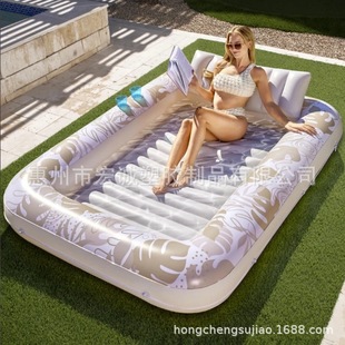 In-Stock Cross-Border Popular Inflatable Tanning Pool Float Bed Pool Lawn Sunbathing Pool Lounge Chair Floating Mattress