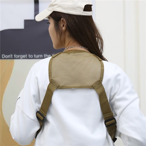 Cross-border tactical chest bag new sports vest chest bag camouflage trend outdoor workwear vest tactical backpack