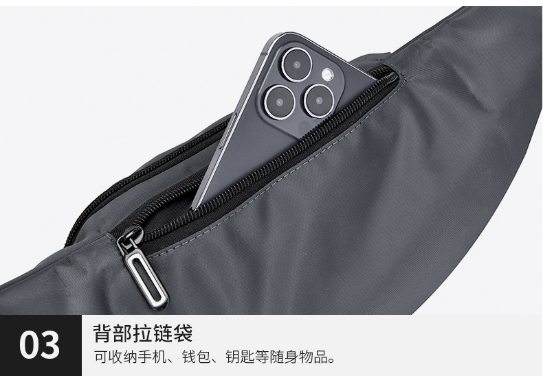 Wholesale of foreign trade waist bags, men's leather chest bags, large-capacity crossbody bags for travel, men's business outdoor mobile phone bags undefined