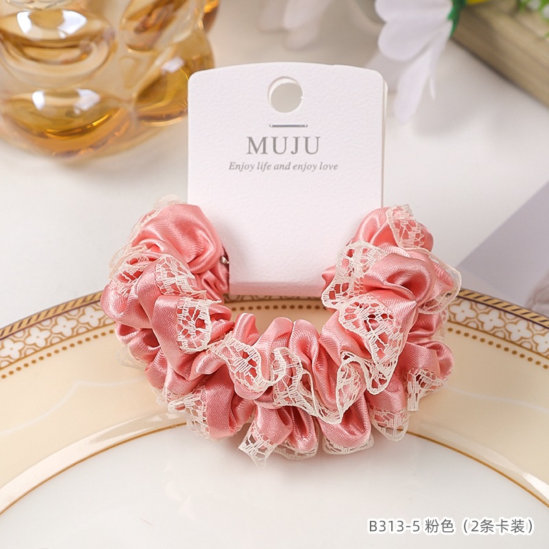 [Carga de tarjeta] sensación de alto nivel coreano de cabello de código de barras de moda de alta elasticidad de cabello anillo de cabello correa de cola de caballo