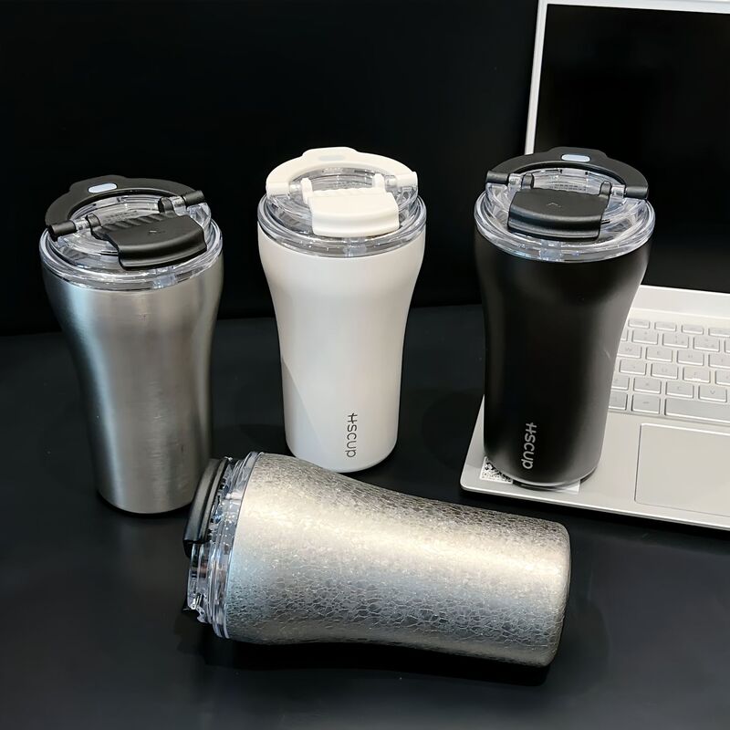 新しいファッションダブルドリンクステンレス鋼コーヒーカップ男性と女性の水カップシンプルなタンブラーカップ|undefined
