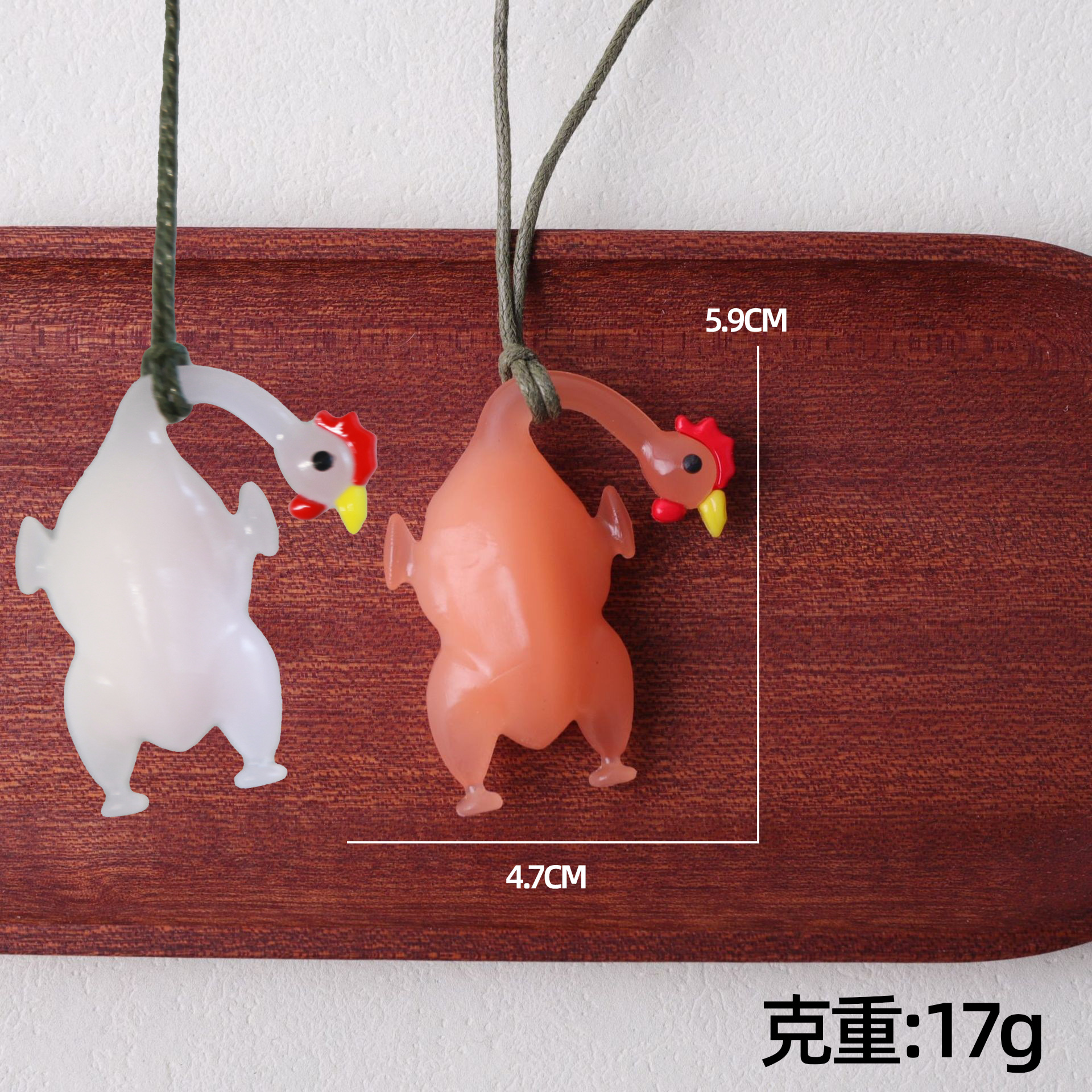 대형 색상 변경 구운 치킨 (끈 + opp 가방 포함)