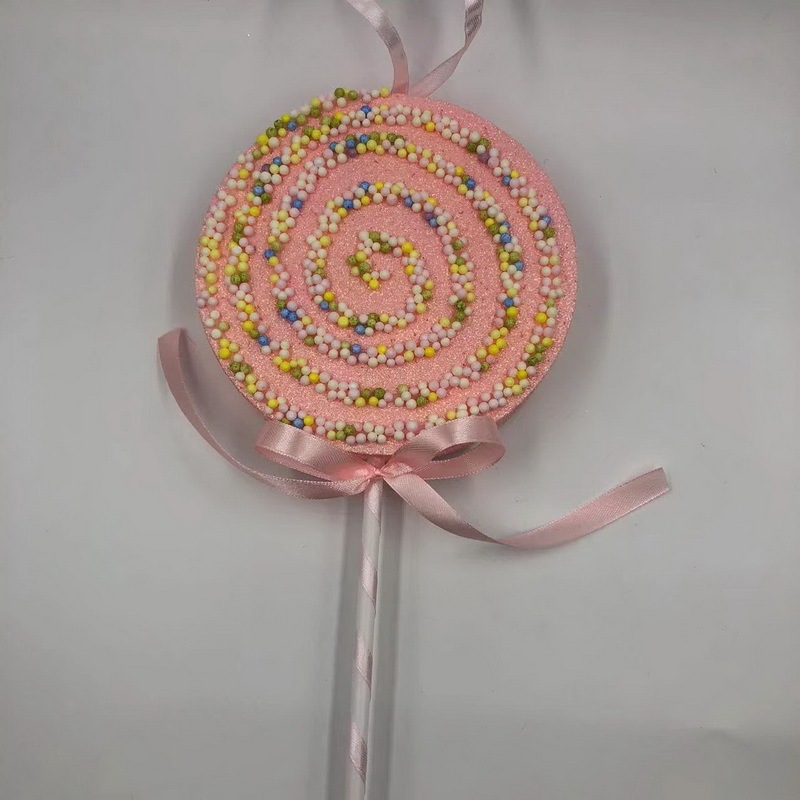 メーカー直接供給泡キャンディスティッククリスマス装飾ペンダント子供用マカロンカラークリスマスツリーホリデーギフト|undefined