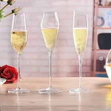 贝尔Baer高脚香槟玻璃杯家用创意水晶杯甜酒气泡聚餐浪漫新婚酒杯