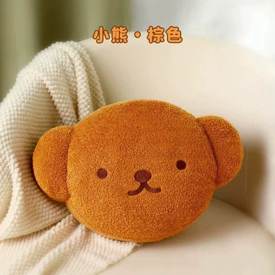 Oyuncaq yastıqlar Pillow Bear Head Cushion Dormitory - bear-head-pillow-brown-40cm