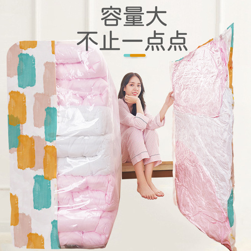 Zhenni vacuum compression bag, no air extraction, quilt storage and organization, household shrinkable extra large compression bag wholesale