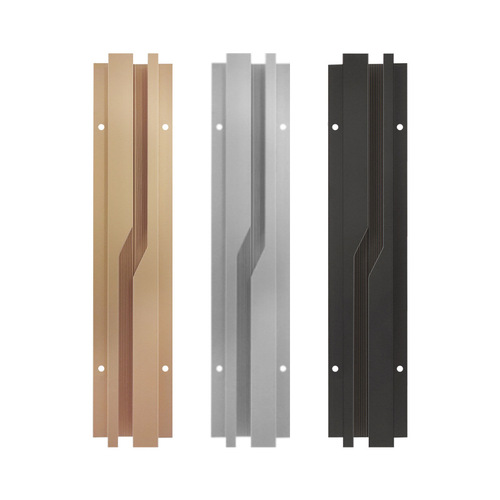 Embedded hidden handles without slotting, embedded invisible through-top wardrobe handles, drawer milled edge-sealed lightning handles
