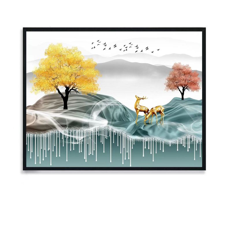 免打孔现代简约电表箱装饰画遮挡总开关客厅餐厅挂画装修房子用品|undefined